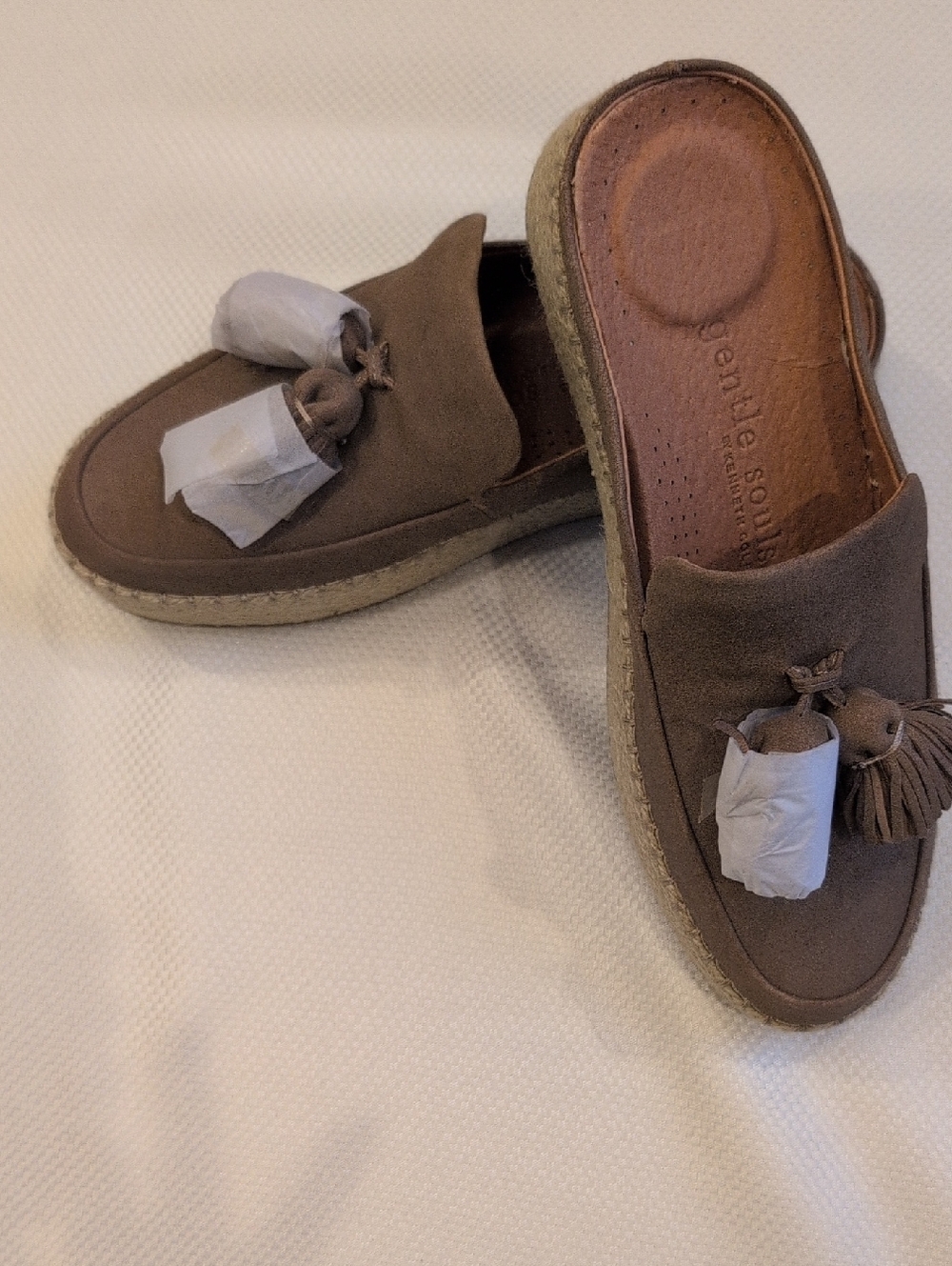 Kenneth Cole Gentle Souls Espadrille Mule in Brown